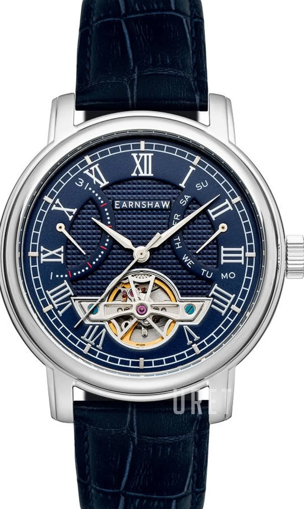 Longcase Blå/Läder Ø43 mm