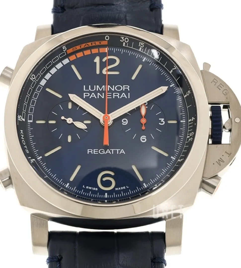 Luminor Blå/Läder Ø47 mm