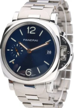 Luminor Blå/Stål Ø38 mm