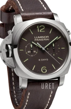 Luminor Brun/Läder Ø44 mm