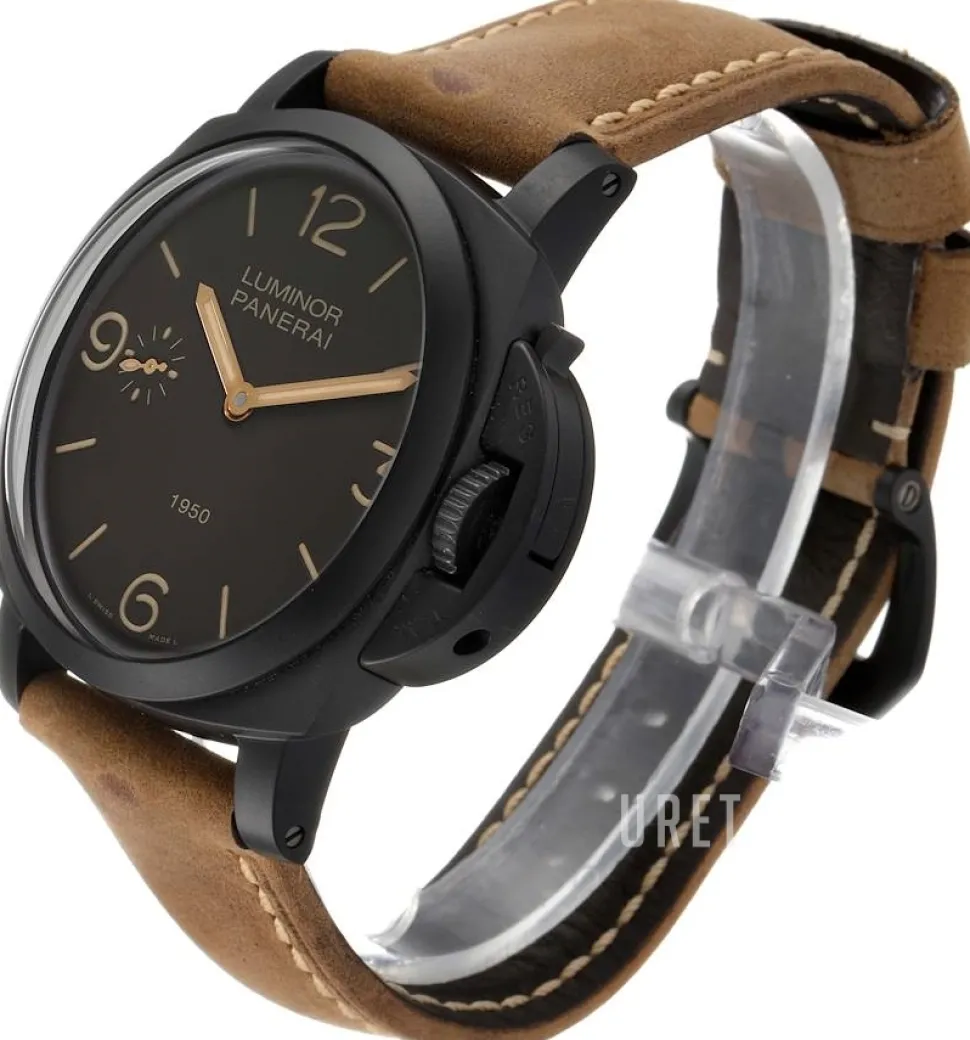 Luminor Brun/Läder Ø47 mm