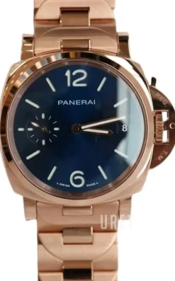 Luminor Due Blå/18 karat roséguld Ø38 mm