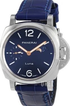 Luminor Due Blå/Läder Ø38 mm