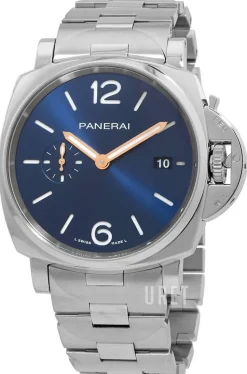 Luminor Due Blå/Stål Ø42 mm