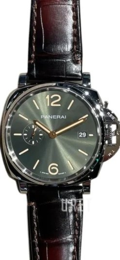 Luminor Due Grön/Läder Ø42 mm