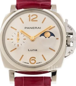 Luminor Due Vit/Läder Ø38 mm