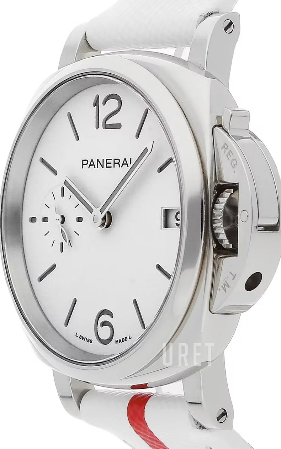 Luminor Due Vit/Läder Ø38 mm