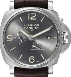 Luminor Grå/Läder Ø45 mm