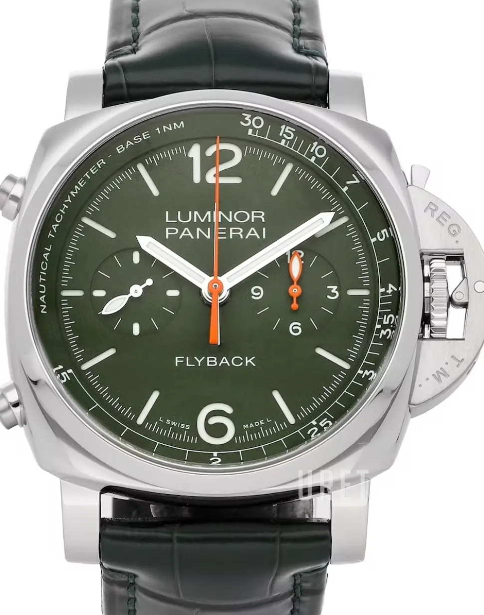 Luminor Grön/Läder Ø44 mm