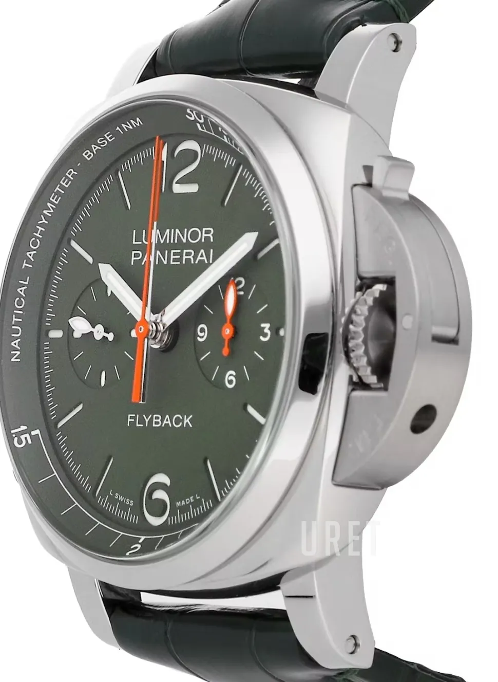 Luminor Grön/Läder Ø44 mm