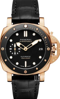 Luminor Svart/Läder Ø42 mm