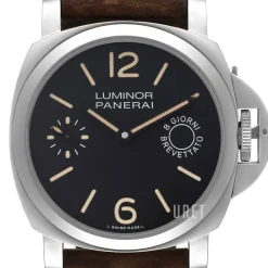 Luminor Svart/Läder Ø44 mm