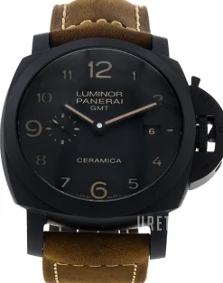 Luminor Svart/Läder Ø44 mm