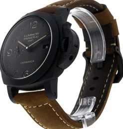 Luminor Svart/Läder Ø44 mm