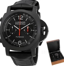 Luminor Svart/Läder Ø44 mm