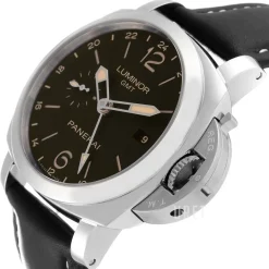 Luminor Svart/Läder Ø44 mm