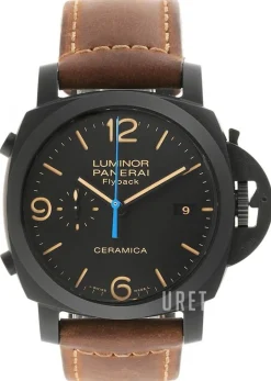 Luminor Svart/Läder Ø44 mm