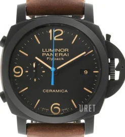 Luminor Svart/Läder Ø44 mm