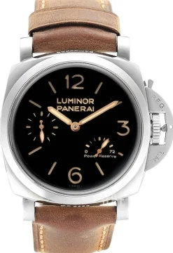 Luminor Svart/Läder Ø47 mm