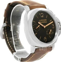 Luminor Svart/Läder Ø47 mm