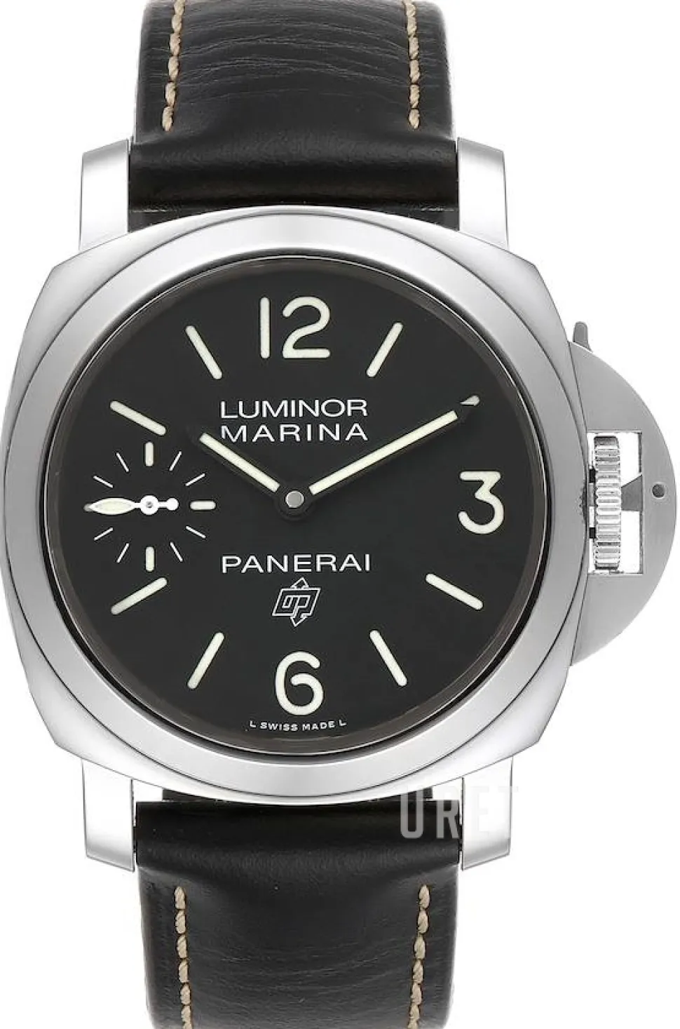 Luminor Svart/Läder Ø44 mm