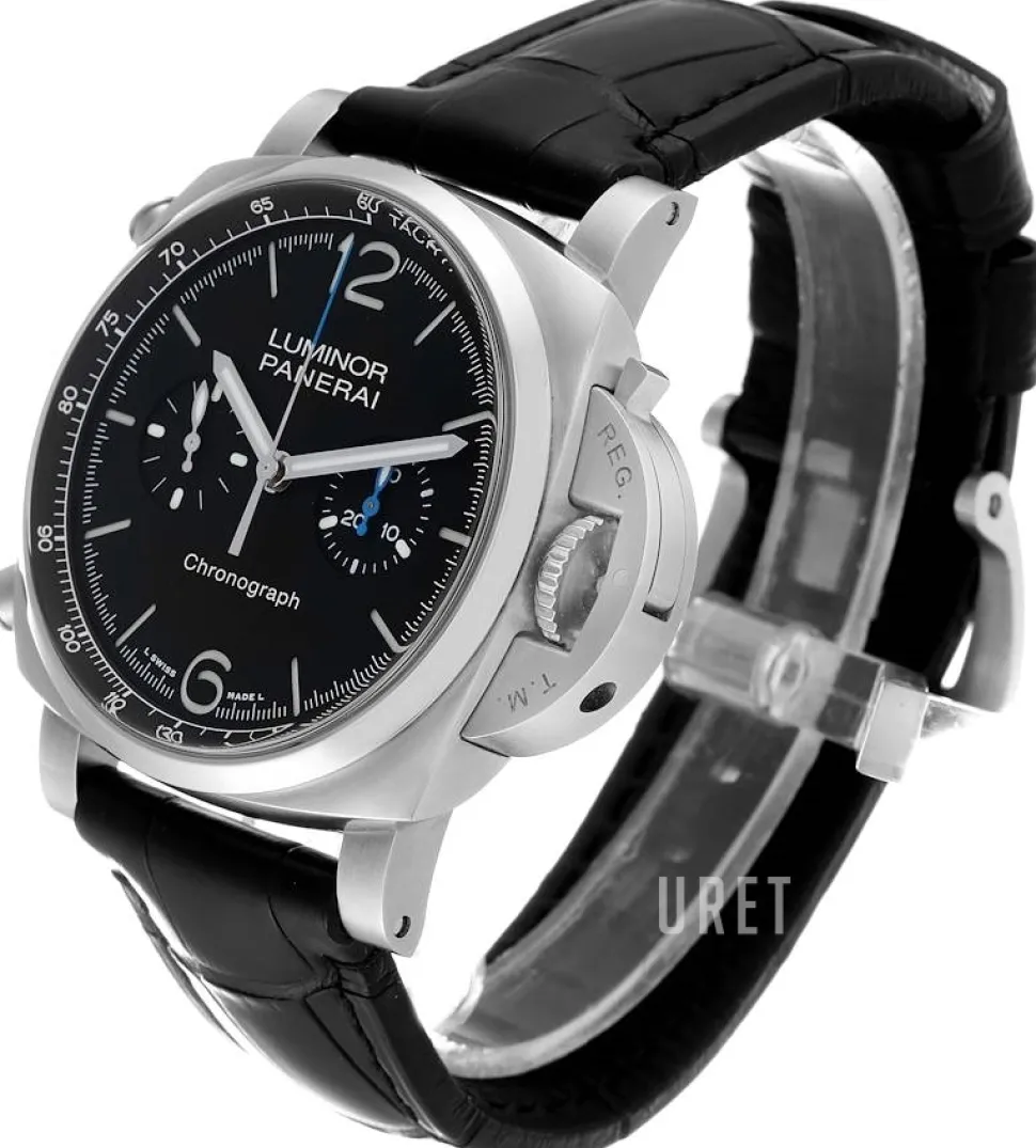 Luminor Svart/Läder Ø44 mm