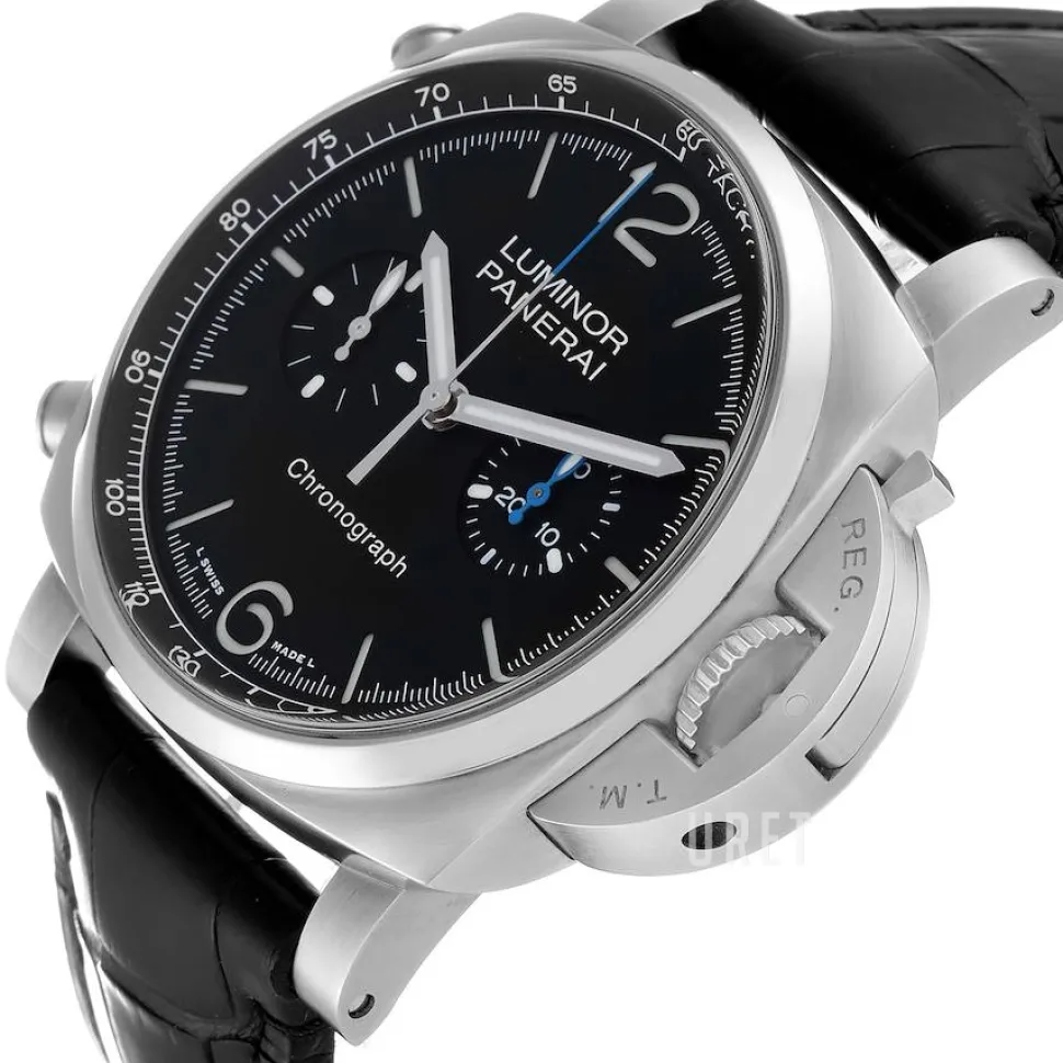 Luminor Svart/Läder Ø44 mm