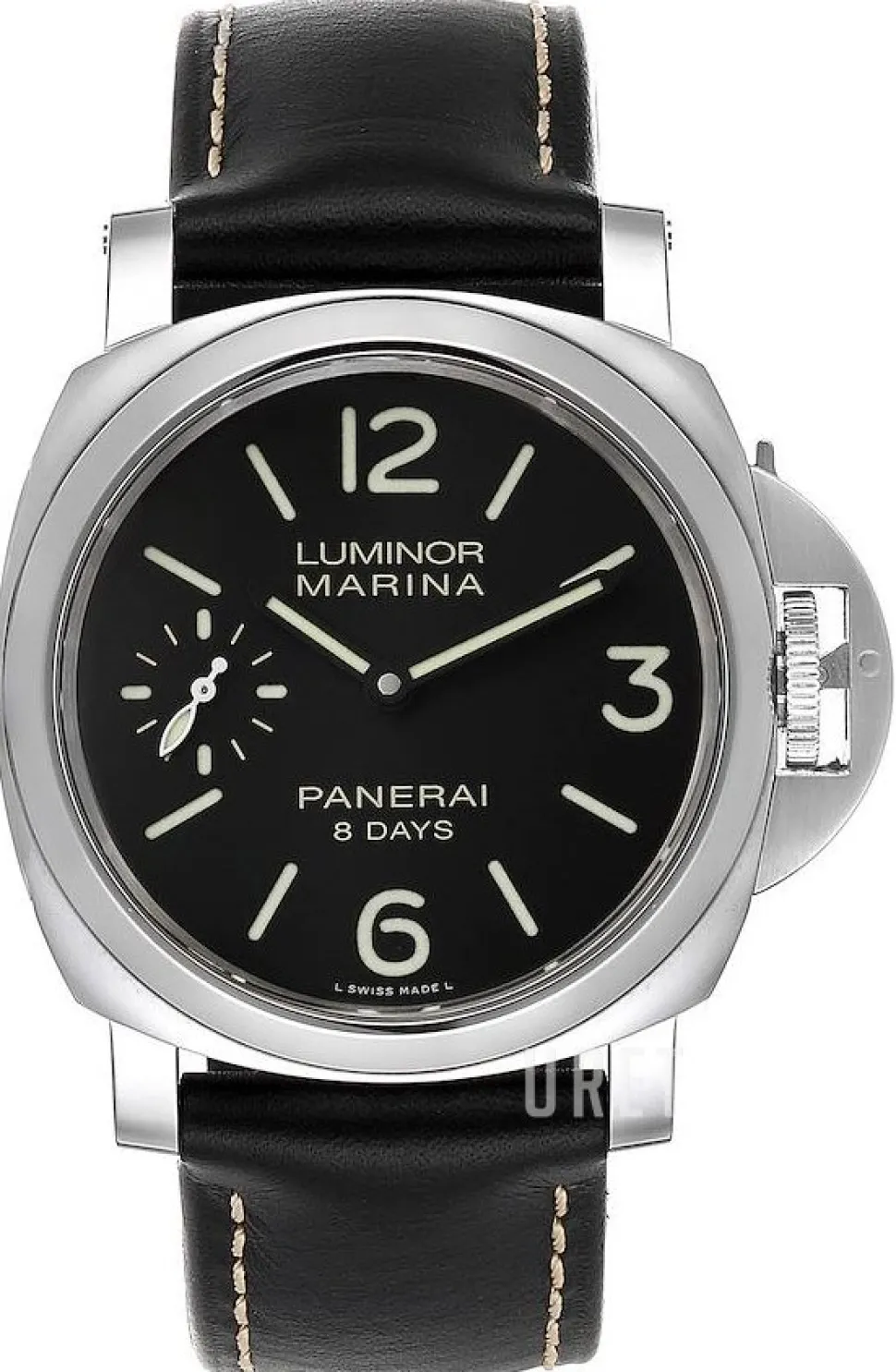 Luminor Svart/Läder Ø44 mm