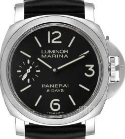 Luminor Svart/Läder Ø44 mm