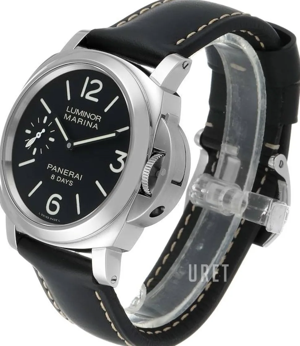 Luminor Svart/Läder Ø44 mm