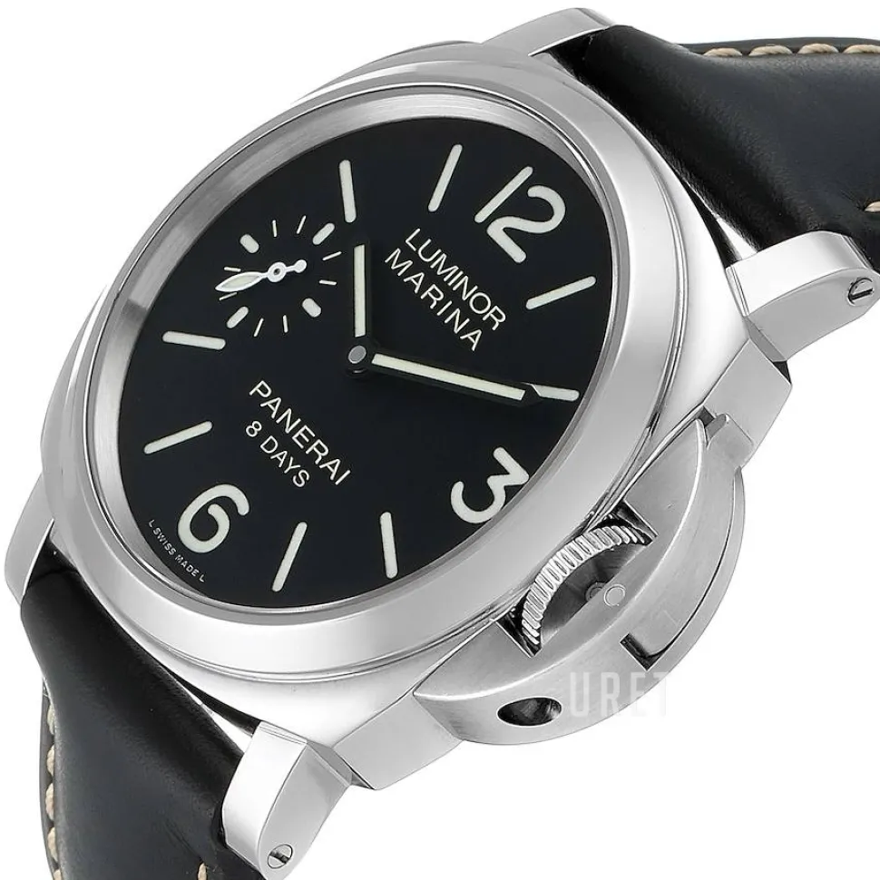 Luminor Svart/Läder Ø44 mm