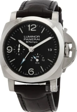 Luminor Svart/Läder Ø44 mm