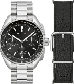 Lunar Pilot Svart/Stål Ø43.5 mm