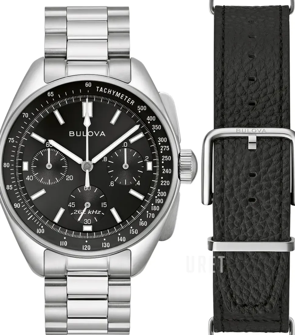 Lunar Pilot Svart/Stål Ø43.5 mm