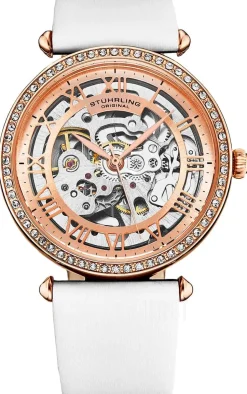 Luxe Roséguldstonad/Läder Ø38 mm