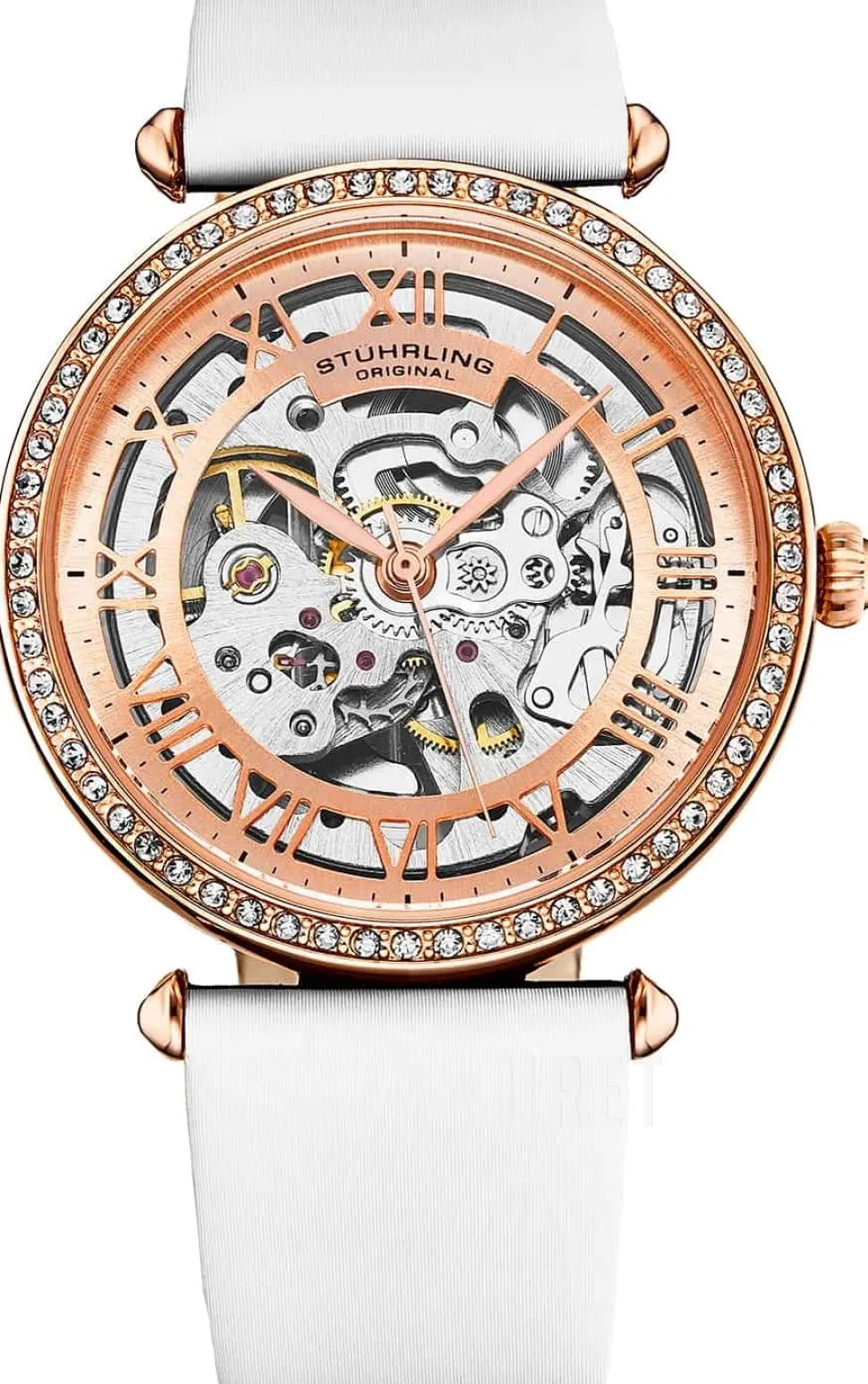 Luxe Roséguldstonad/Läder Ø38 mm