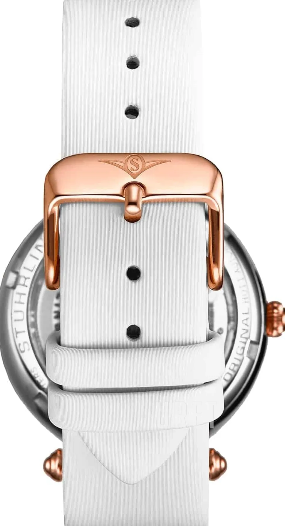 Luxe Roséguldstonad/Läder Ø38 mm