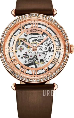 Luxe Roséguldstonad/Läder Ø38 mm