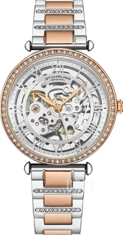 Luxe Silverfärgad/Roséguldstonat stål Ø38 mm