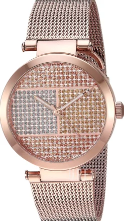 Lynn Kristallinfattad/Roséguldstonat stål Ø32 mm