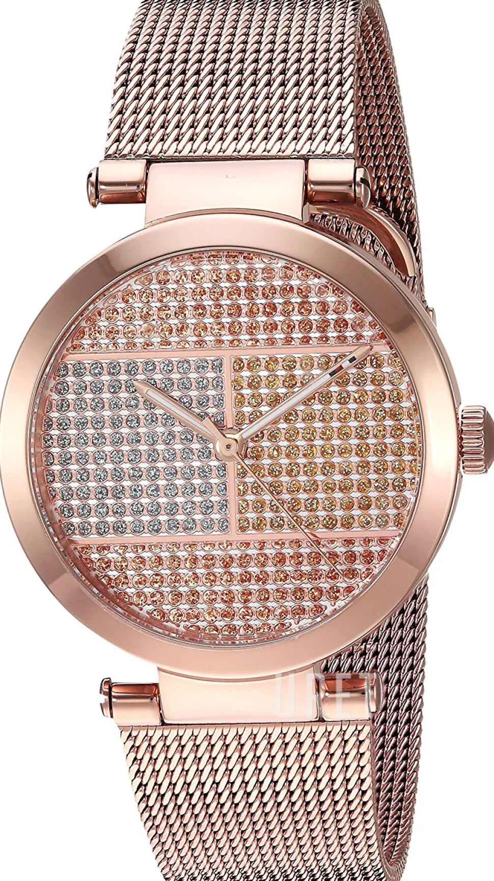 Lynn Kristallinfattad/Roséguldstonat stål Ø32 mm