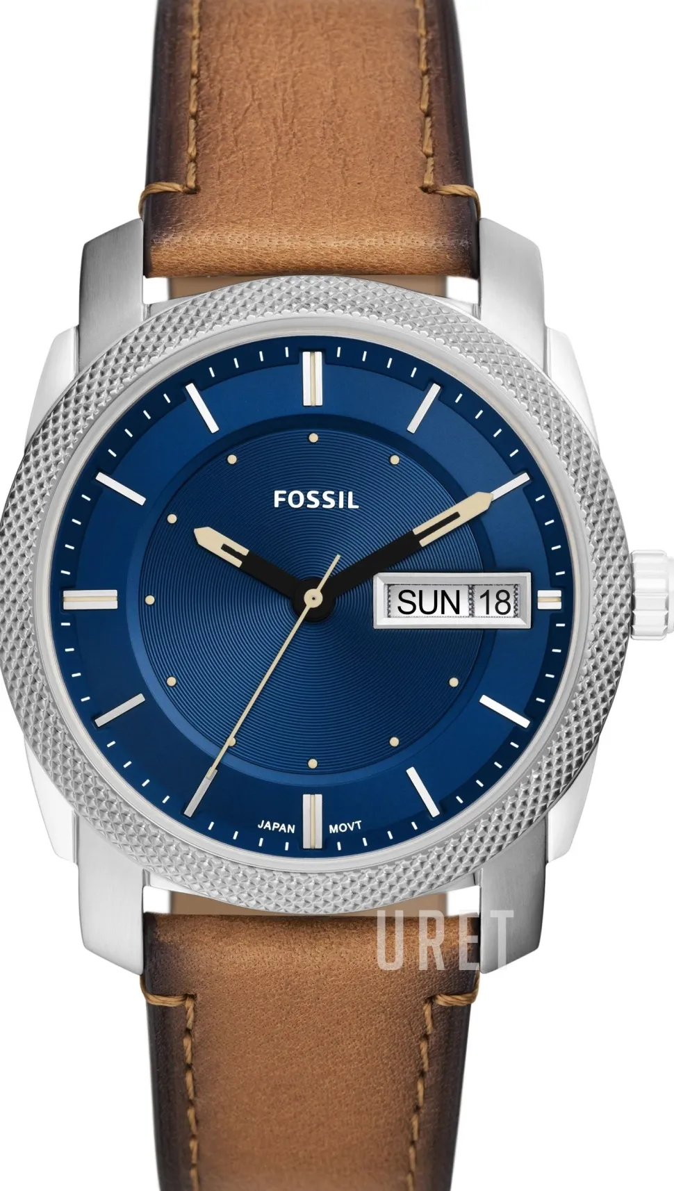 Machine Blå/Läder Ø42 mm