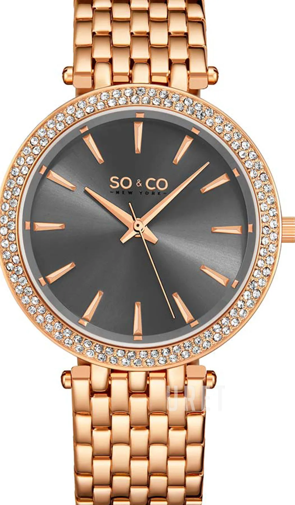 Madison Grå/Roséguldstonat stål Ø38 mm