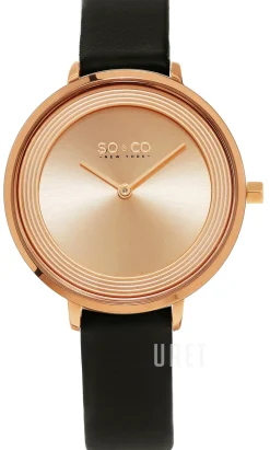 Madison Roséguldstonad/Läder Ø36 mm