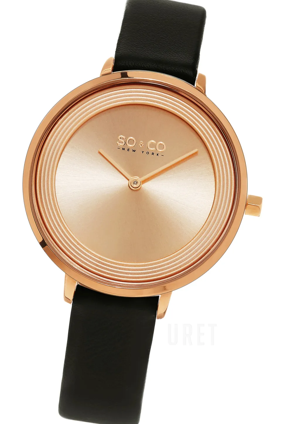 Madison Roséguldstonad/Läder Ø36 mm