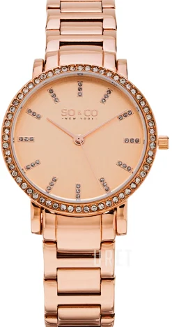 Madison Roséguldstonad/Roséguldstonat stål Ø34 mm