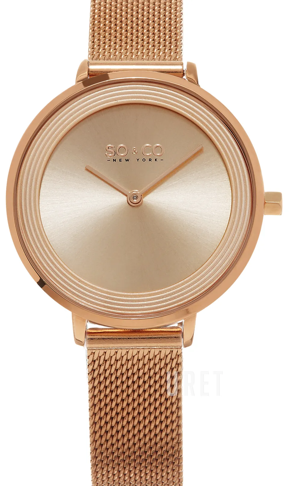 Madison Roséguldstonad/Roséguldstonat stål Ø37 mm