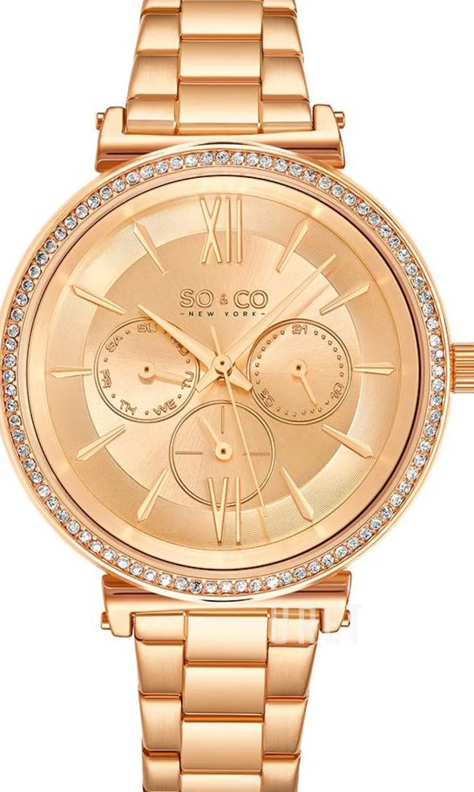 Madison Roséguldstonad/Roséguldstonat stål Ø38 mm