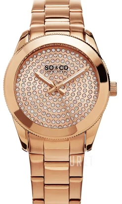 Madison Roséguldstonad/Roséguldstonat stål Ø38 mm