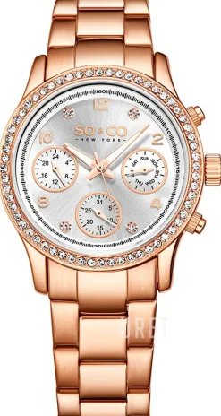 Madison Silverfärgad/Roséguldstonat stål Ø38 mm